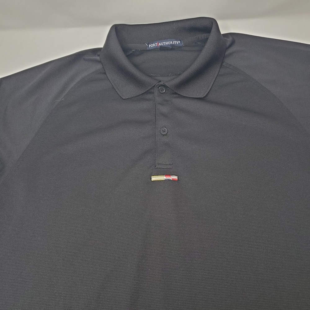 Cadillac Port Authority Polo Shirt Mens XL K525 Black Embroidered Classic